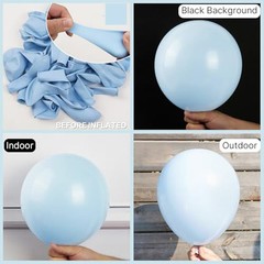 Light Blue Balloons 99 pcs Different Sizes of 36 18 12 10 5 Inch Baby Pastel