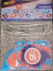 Nerf Football Cutouts Value Pack Assorted Party Decorations 12pc 2018 Hasbro