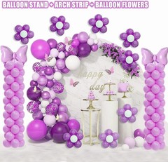 Balloon Column Stand Kit, Set of 2, 7 Feet Height Adjustable Balloon Tower