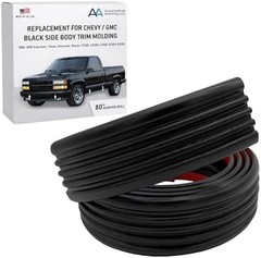 Black Side Body Trim Molding Compatible with 1988-1998 Chevy GMC Tahoe Suburban