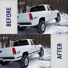 Black Side Body Trim Molding Compatible with 1988-1998 Chevy GMC Tahoe Suburban