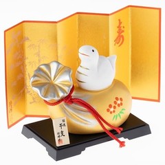Seto Togei 2025 Zodiac Figurine Compact Snake New Year’s Decoration Good Luck