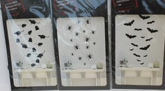 15 ct. Paper Silhouettes Cut Outs, Rats, Spiders, Bats, Halloween Haunted Decor