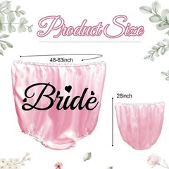 Hosrnovo Bachelorette Gifts for Bride, 28IN Big Granny Panties Funny Wedding Bri