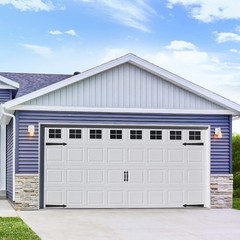 Magnetic Garage Door Decoration Kit Include Faux Windows Hinges and HandlesBlack