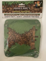 Minecraft Birthday Banner