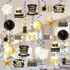 36 Pcs Happy New Year Decorations Hanging Swirls – Happy New Year Decorations 20