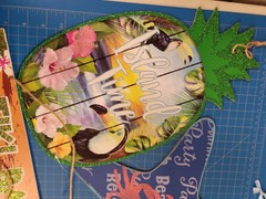 Tropical Summer Party Decorations Tiki Bar Beach Luau Pineapple Surfboard Decor