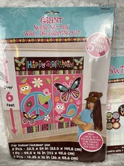 Hippie Chick Peace Owl Pink Brown Retro Birthday Party Kit Decorations Favors 16