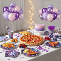 Kpop Birthday Party Decorations Serve 24, 199Pcs K Pop Party Supplies, Dinner Pl