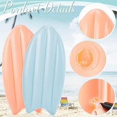 Inflatable Surfboard Decorations 33 Inch Macaron Color 4 Pcs – Beach Party Props