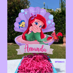 Little Mermaid Centerpieces, Ariel birthday Party Supplies, Disney princess