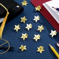 10pcs Humorous Alloy Smiles Pin Safe Edges For DIY Fashion Accessories Gift
