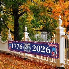 Large America 250th Anniversary Flag Banner for Fence 1776-2026 250 Years of …