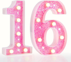 Marquee Numbers Lights for Her Pink Light Up Numbers for Sweet 16th Birthday …