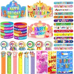 210Pcs Happy Birthday Kits for Kids Classroom, Birthday Crowns for Kids Class…