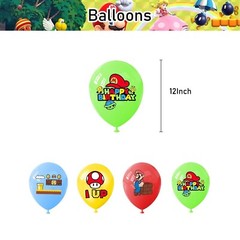 NEW Super Mario Bros. Game Theme Birthday Party Decorate Supplies Set US Seller