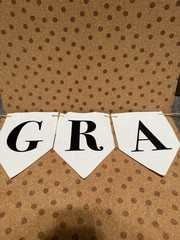 Hanging Congratulations Banner, Special Events, Individual Letter Flags On Twine