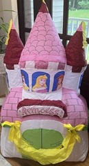 Disney Princess 4 Ft Tall Air Blown Inflatable Happy Birthday Castle Gemmy 2004
