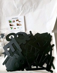 Personalised Banner Custom Letters Symbols Decoration DIY, Welcome Party (Black)