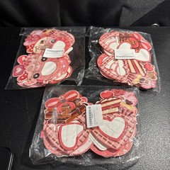 Valentines Party 36 Paper Glasses Valentine 6 Designs, 3 Packs Of 12