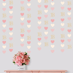 Champagne Gold Pink 18Th Birthday Decorations Champagne Gold Dusty Pink Heart Ga