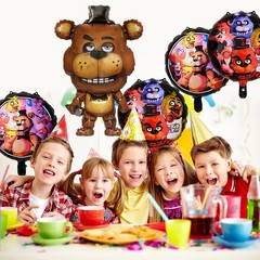 5pc Foil Balloons for Five Nights at Freddys Birthday Party Supplies