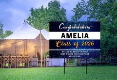 Personalized Class of 2025 Graduation Yard Sign, Graduation Outdoor Yard Sign