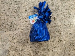 Foil Balloon Weight Party Decorations, 4-1/2-Inch royal blue