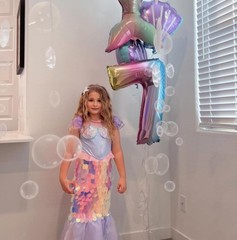 Decor365 Under The Sea Party Decorations White Bubble Garlands Little Mermaid