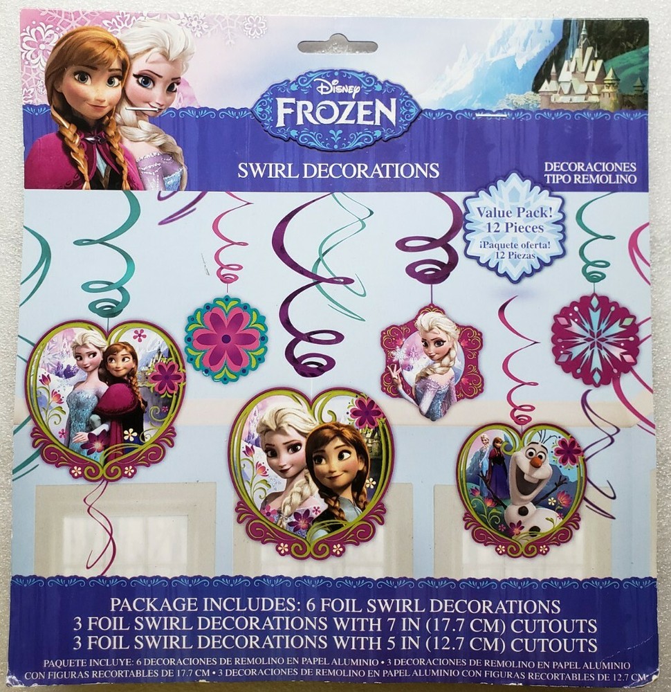 Frozen Hanging Party Decorations Value Pack 12 Pieces