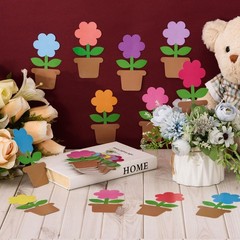 100 PCS Colorful DoubleSided Spring Flower Paper Cutouts Classroom Decor