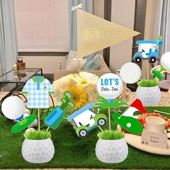18 PCS Golf Party Centerpiece Sticks Sport Birthday Table Toppers Decor