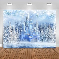 Mocsicka Winter Wonderland Backdrop Wonderland Party Decorations Crystal Ice Cas