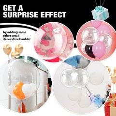100 Pcs Clear Bobo Balloons for Stuffing, 12 Inch, 18 Inch, 20 Inch, 24 Inch …
