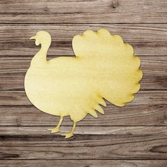 Turkey Shape Wood Cutout – 1/8″ Thick | Laser Cut DIY, Painting, Thanksgiving