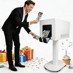Portable Photo Booth Compatible for Ipad & Camera PhotoBooth Machine Stand Shell