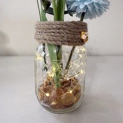 Handmade Mini Winnie The Pooh Themed Floral Arrangement Centerpiece Baby Shower