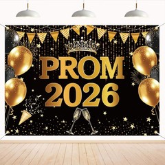 Class of 2026 Prom Backdrop Congrats Graduation Photo Background Party Decor