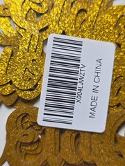 Eid Mubarak Cake Topper Gold Glitter Decor Islamic Ramadan Kareem Muslim Party