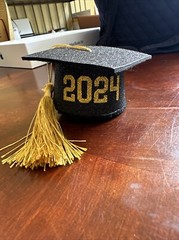 Large Lot 2024 Graduation Party Decorations-Black Gold Silver