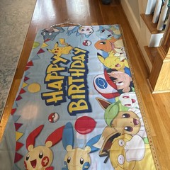 Pokémon Happy Birthday Theme Backdrop Banner 70×42 Big Banner