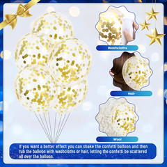 40 Pcs Work Anniversary Balloons Blue Gold Office Employee Appreciation Decor