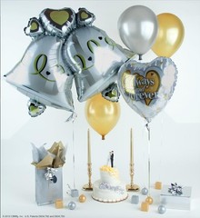 Bubble Weight Balloon Weight, 35g, Metallic Gold, 10 Piece