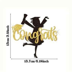 Class of 2025 Graduation Cake Topper,Glasses and Cash Gift Box Surprise