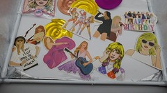 Taylor Party Decorations Banner & Hanging Swirls, Swift Music Birthday Decor