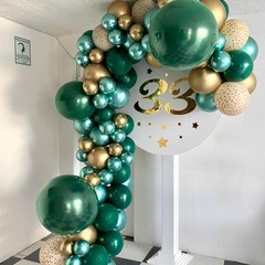 90-Pack Dark Green Balloons – 18/12/10/5 Inch Garland Kit for All Occasions
