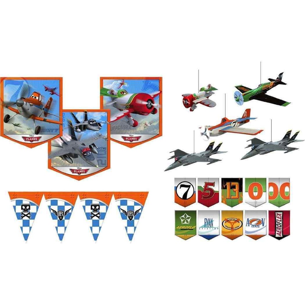 Planes Disney Pixar Movie Birthday Party Decoration Room Transformation Kit