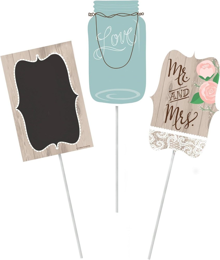 Rustic Wedding Bridal Shower Anniversary Party Decoration Centerpiece Sticks