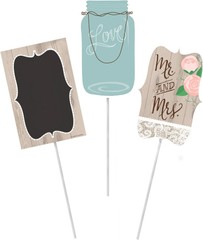 Rustic Wedding Bridal Shower Anniversary Party Decoration Centerpiece Sticks